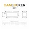 Camlocker 71in Crossover Truck Tool Box, Gloss Black Aluminum KS71GB - alternate 2